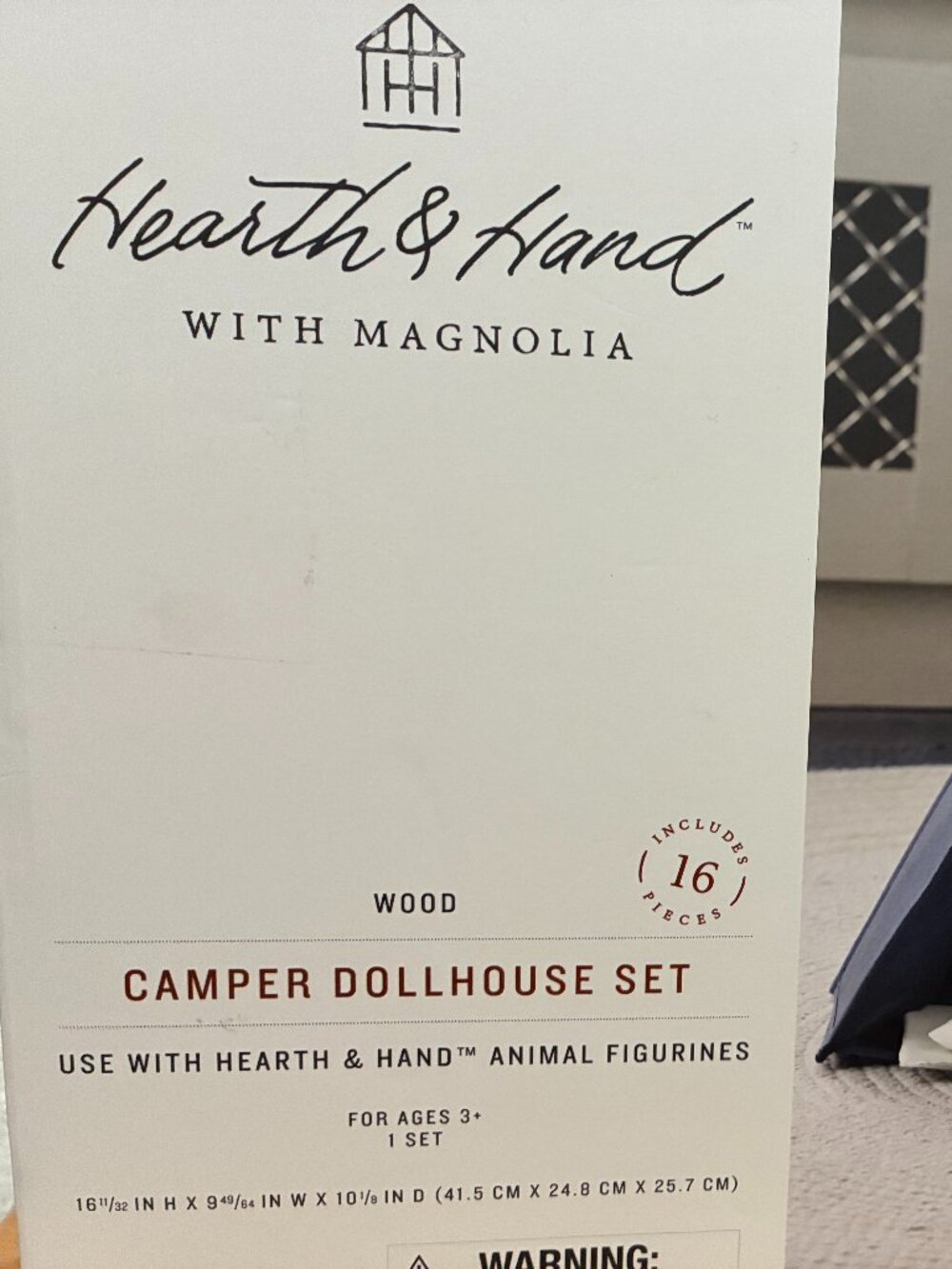 Hearth & Hand Wood Camper Dollhouse Set (New)